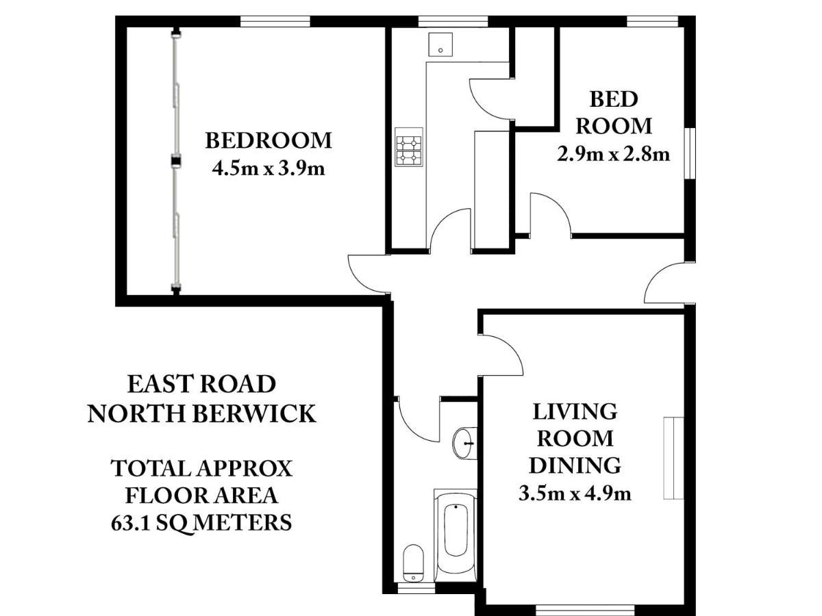 East Road Apartment North Berwick Exterior foto
